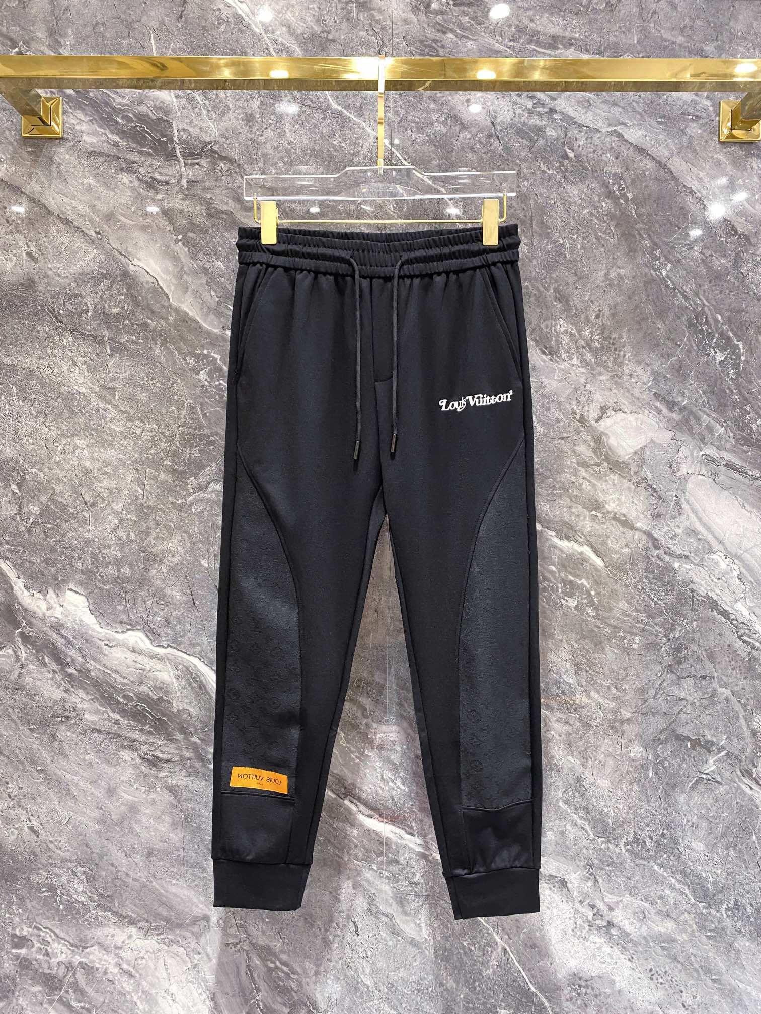 Louis Vuitton Clothing Pants & Trousers Designer 1:1 Replica
 Embroidery Cotton Fall/Winter Collection Fashion Casual