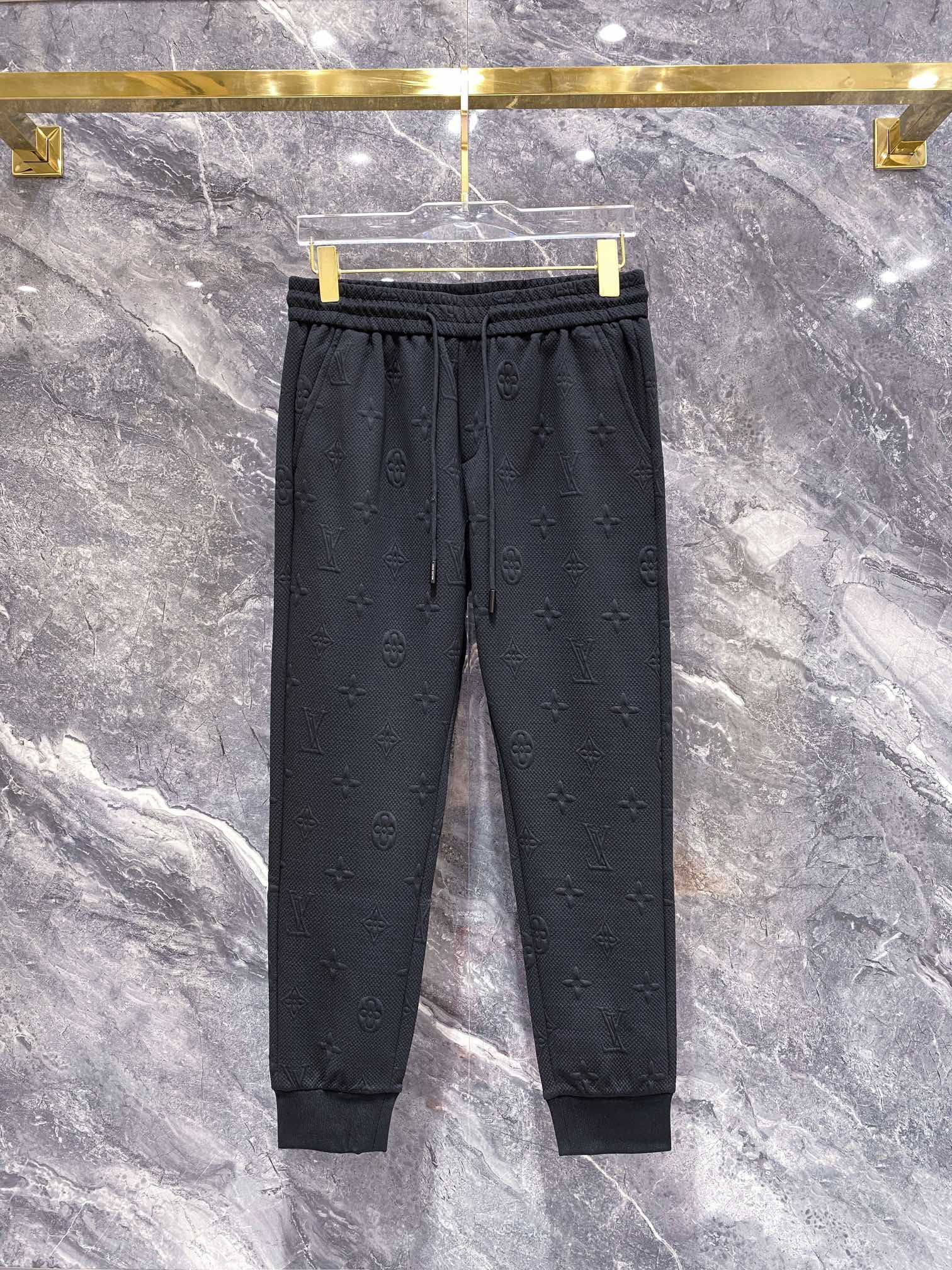 Louis Vuitton Clothing Pants & Trousers Embroidery Fall/Winter Collection Fashion Casual