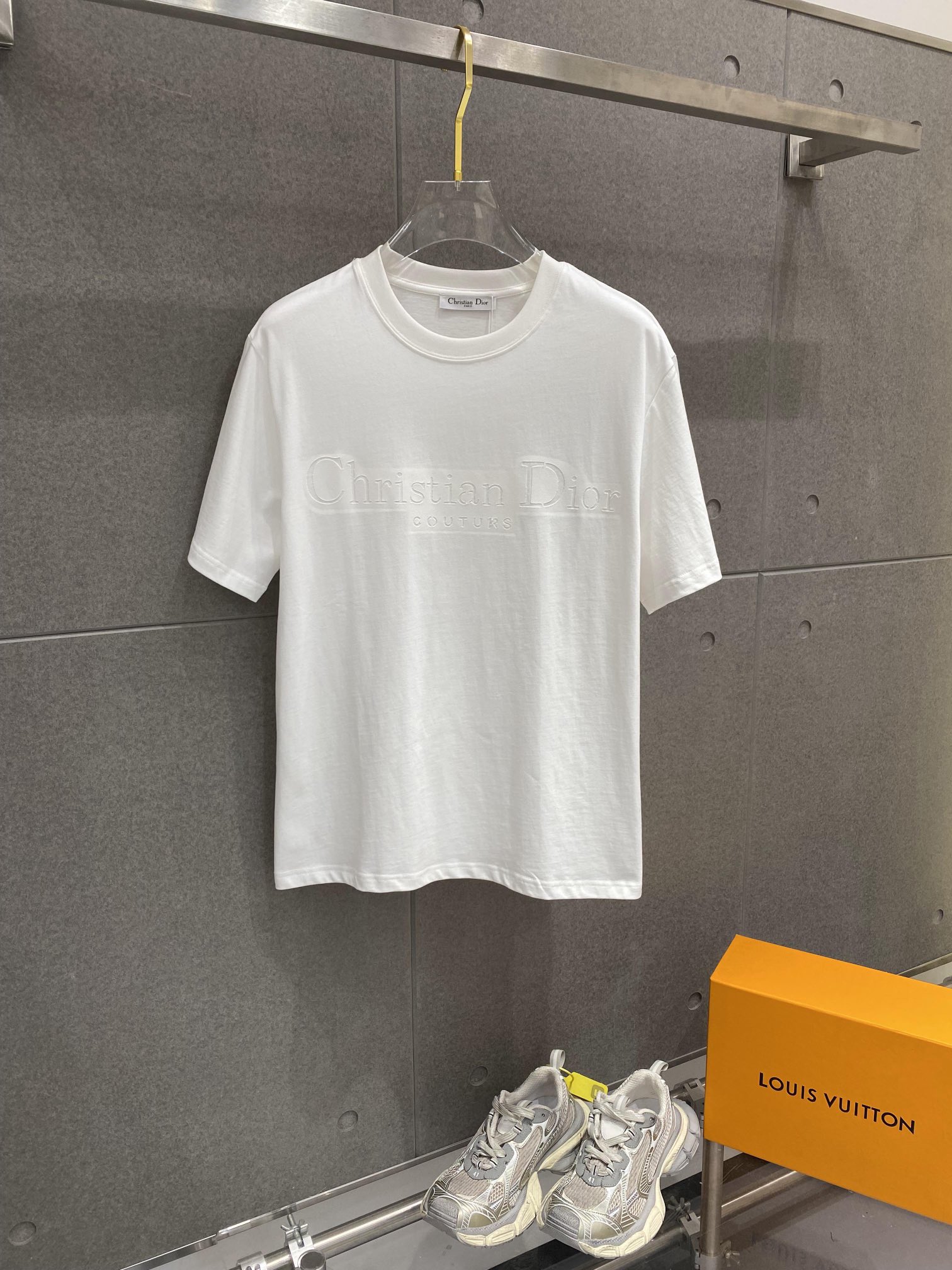 Dior Kleidung T-Shirt Baumwolle Kurzarm