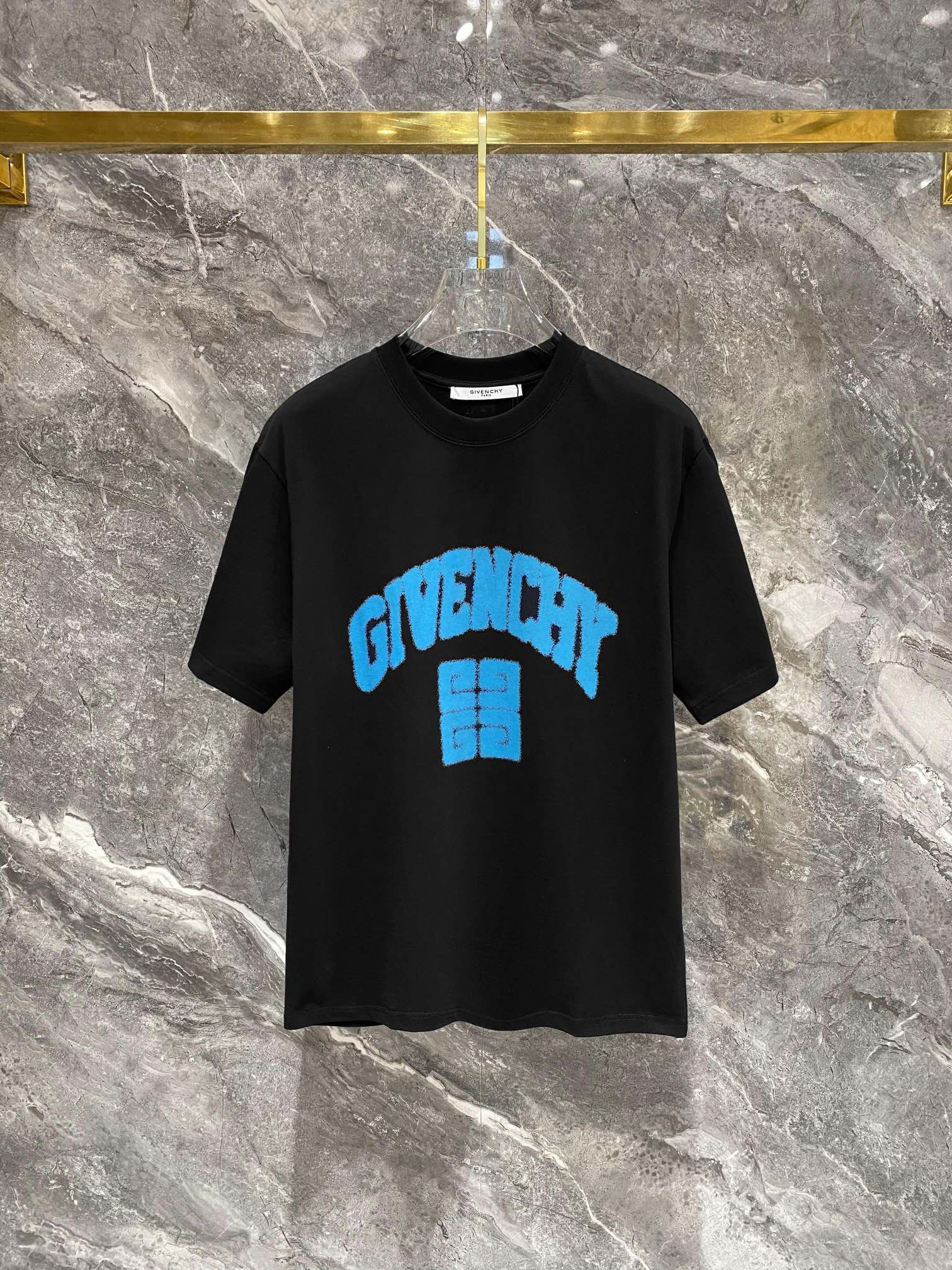 Givenchy Kleding T-Shirt Zwart Wit Afdrukken Katoen Fashion Korte mouw