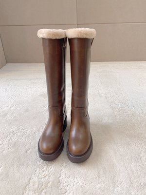 MiuMiu Long Boots Calfskin Cowhide Fall/Winter Collection Vintage
