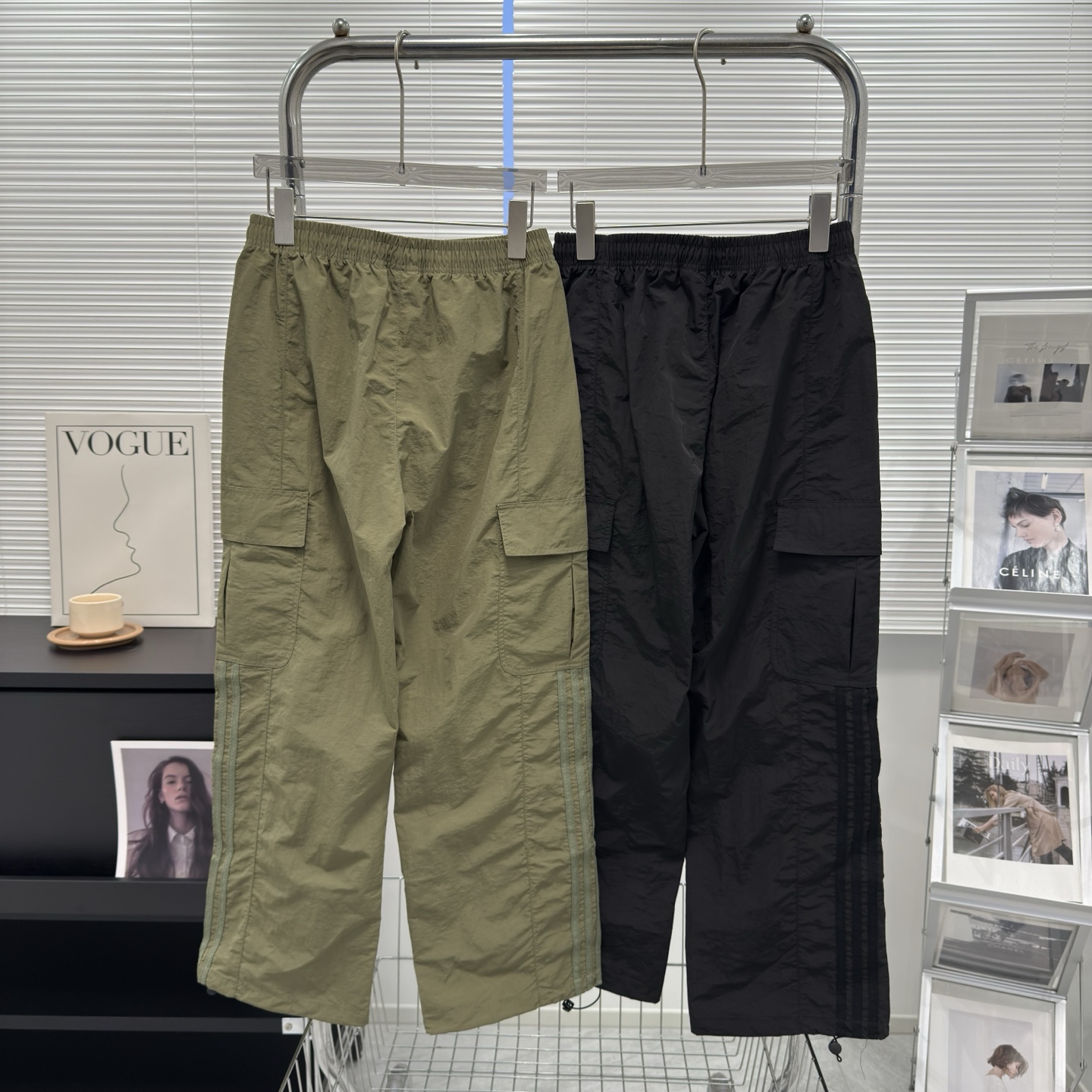 Adidas 三叶草 工装裤服装,男,女 5