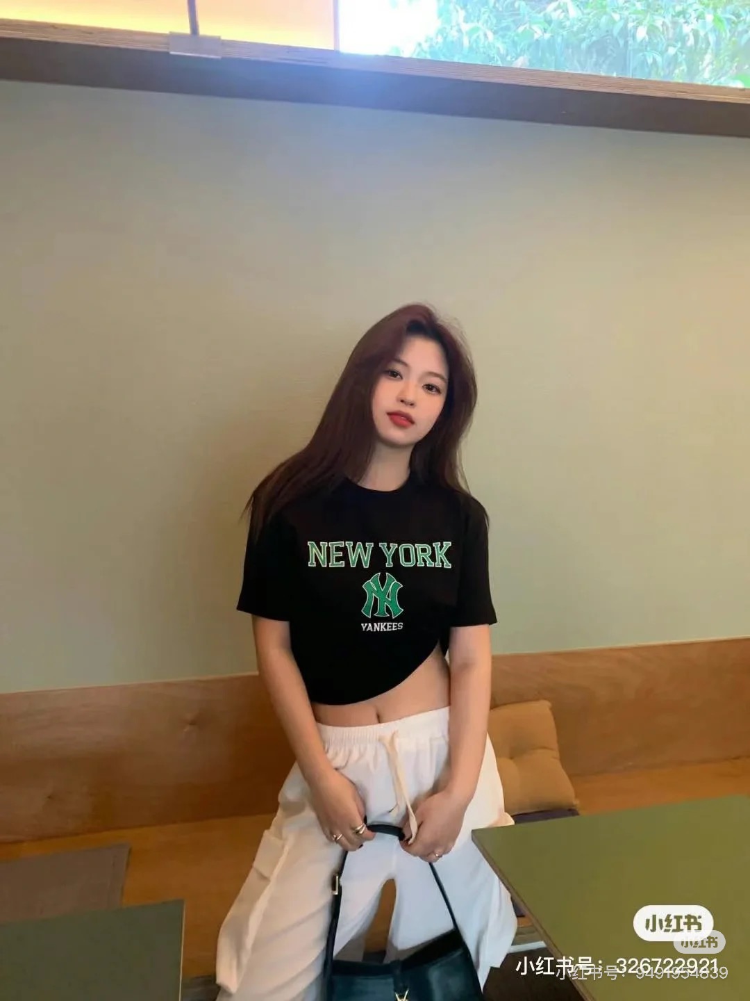 供货价:50💰『MLB刺绣篇』短版女款短袖,热销推选,原包装➕原吊牌 美式复古学院风 大标款