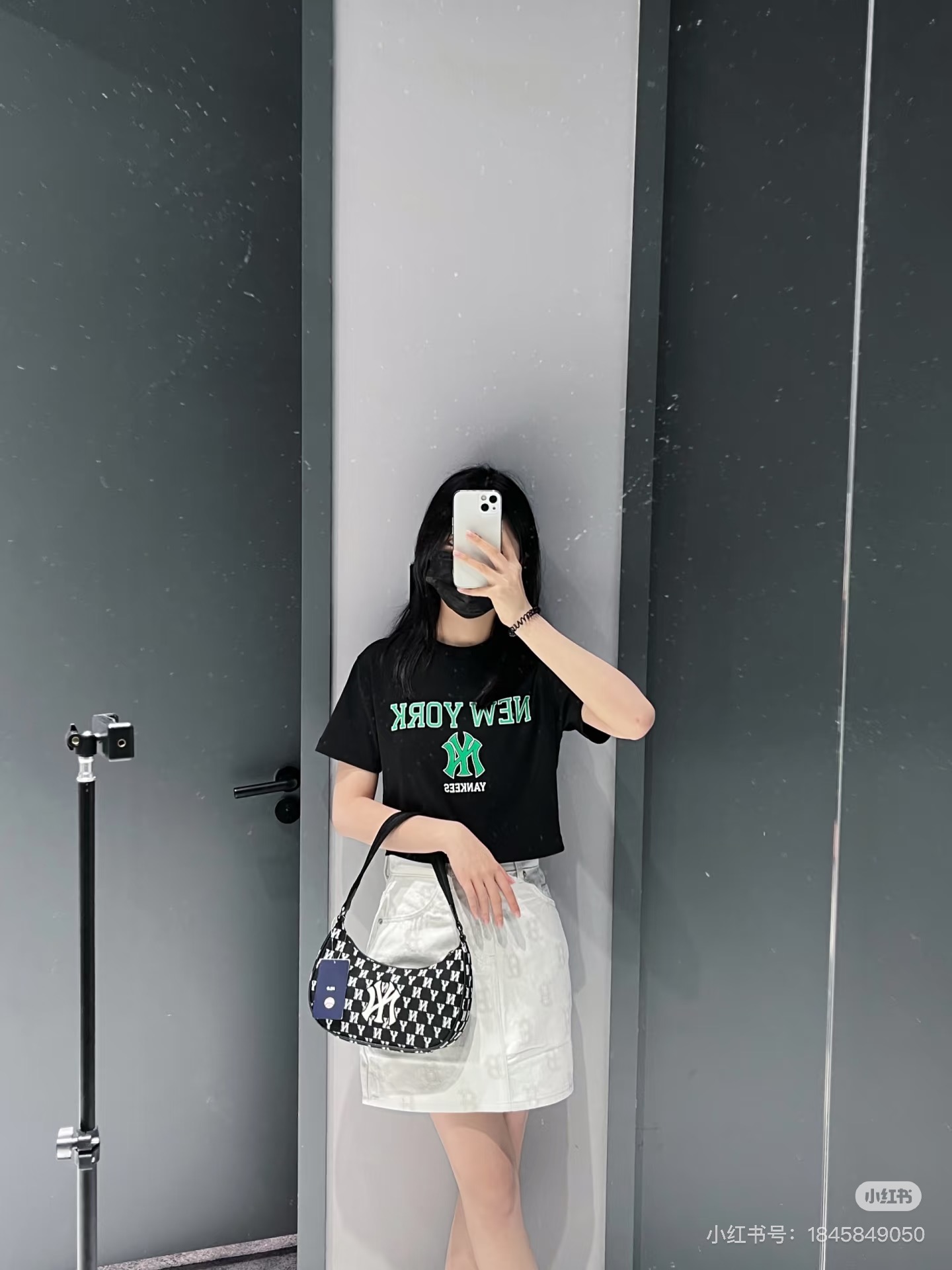 供货价:50💰『MLB刺绣篇』短版女款短袖,热销推选,原包装➕原吊牌 美式复古学院风 大标款