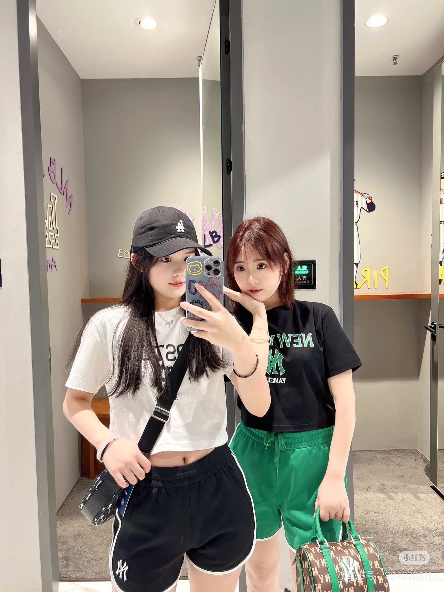 供货价:50💰『MLB刺绣篇』短版女款短袖,热销推选,原包装➕原吊牌 美式复古学院风 大标款