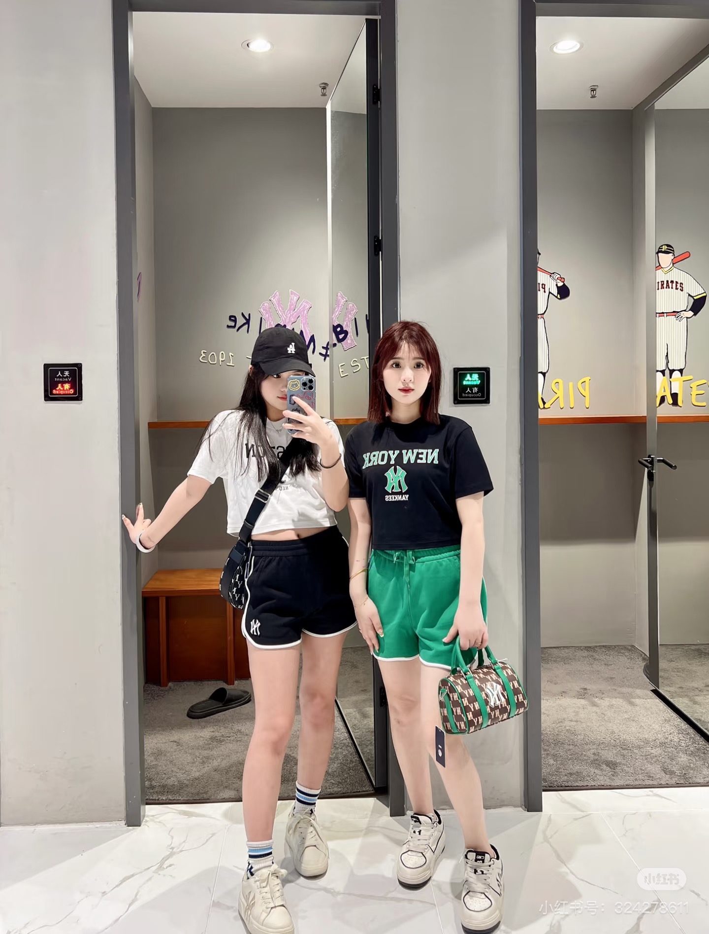 供货价:50💰『MLB刺绣篇』短版女款短袖,热销推选,原包装➕原吊牌 美式复古学院风 大标款