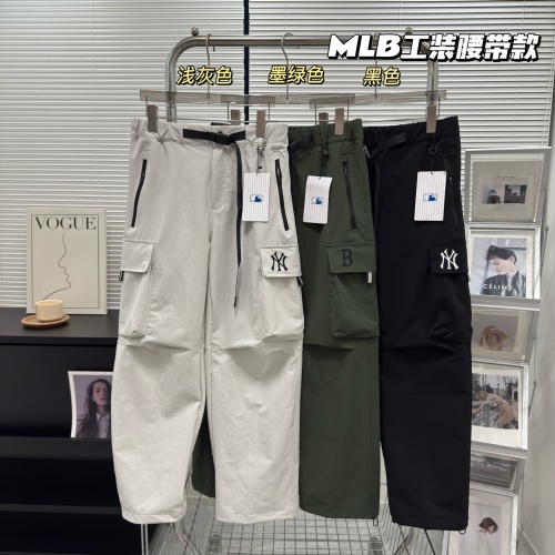 MLB Men's Straight Leg Cargo Pants Outdoor Climbing Trousers with Belt 1 MLB Men's Straight Leg Cargo Pants Outdoor Climbing Trousers with Belt