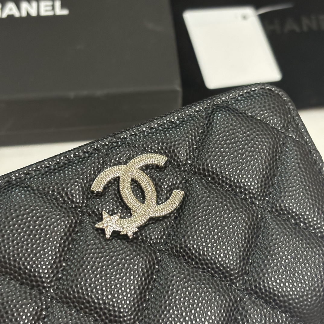 Chanel 升级版小香小拉链卡包 搭配新款luogo