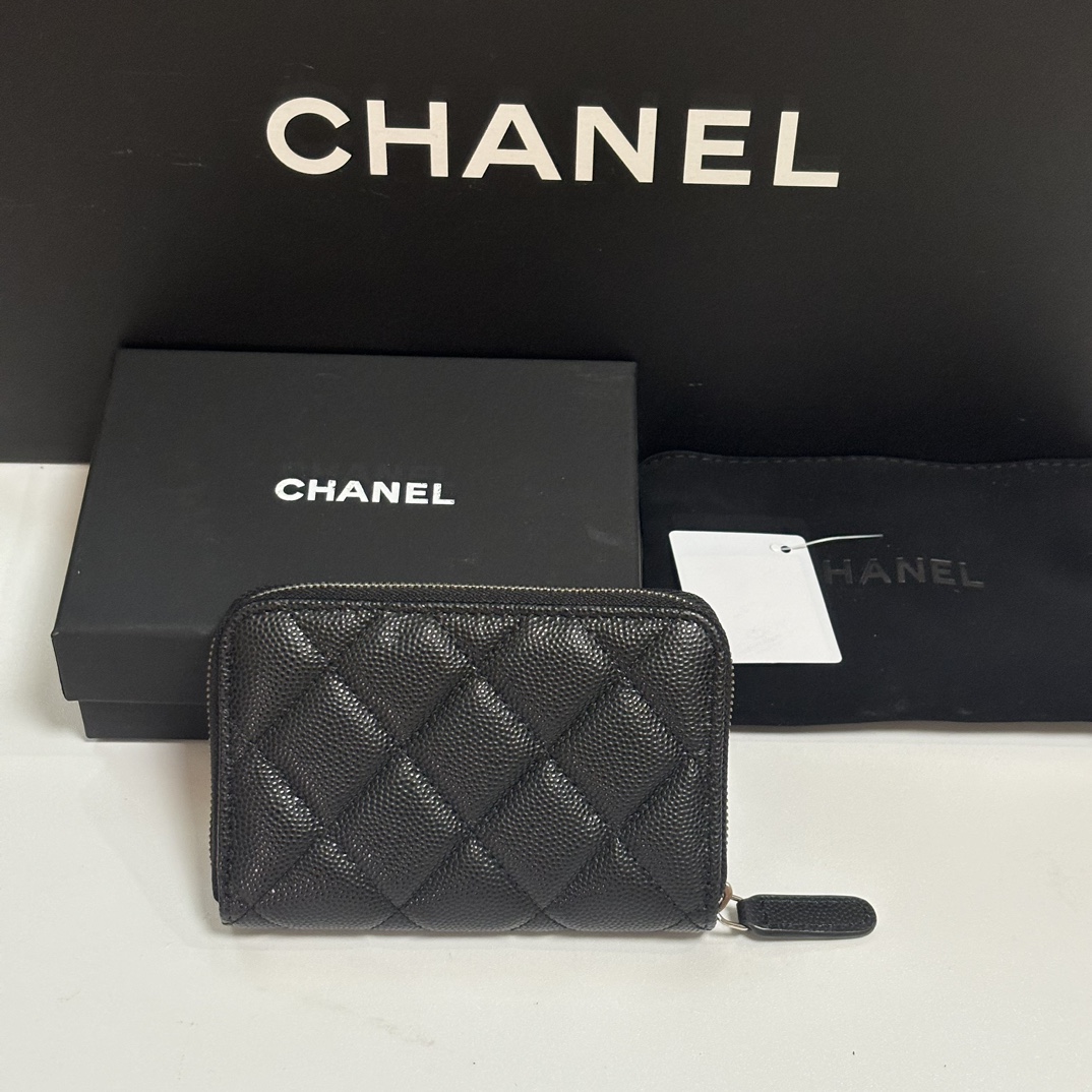 Chanel 升级版小香小拉链卡包 搭配新款luogo