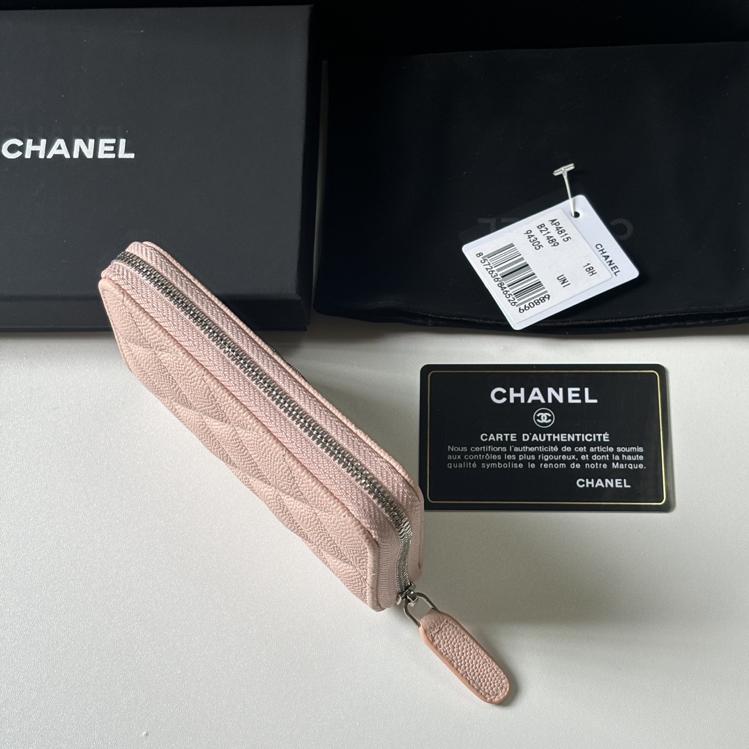 Chanel 升级版小香小拉链卡包 搭配新款luogo