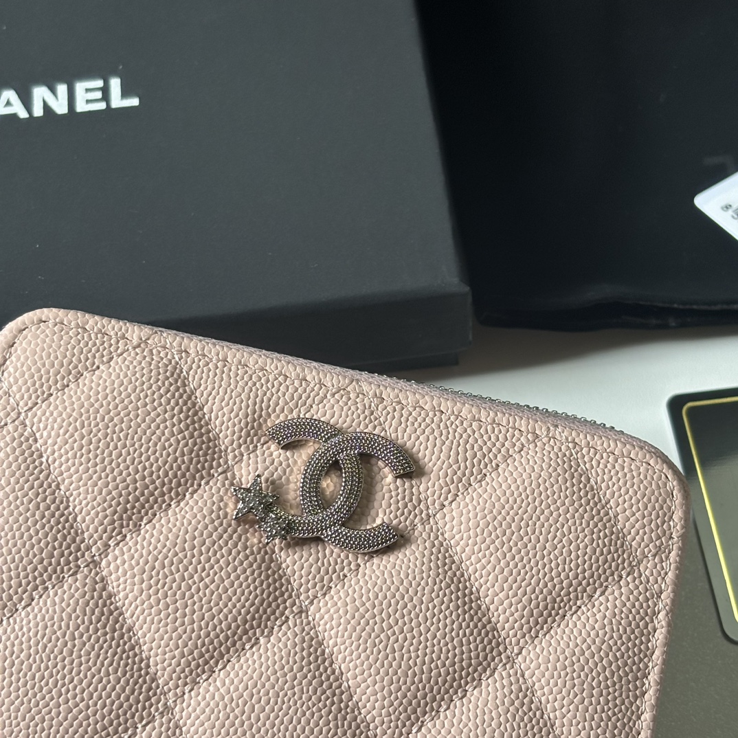 Chanel 升级版小香小拉链卡包 搭配新款luogo