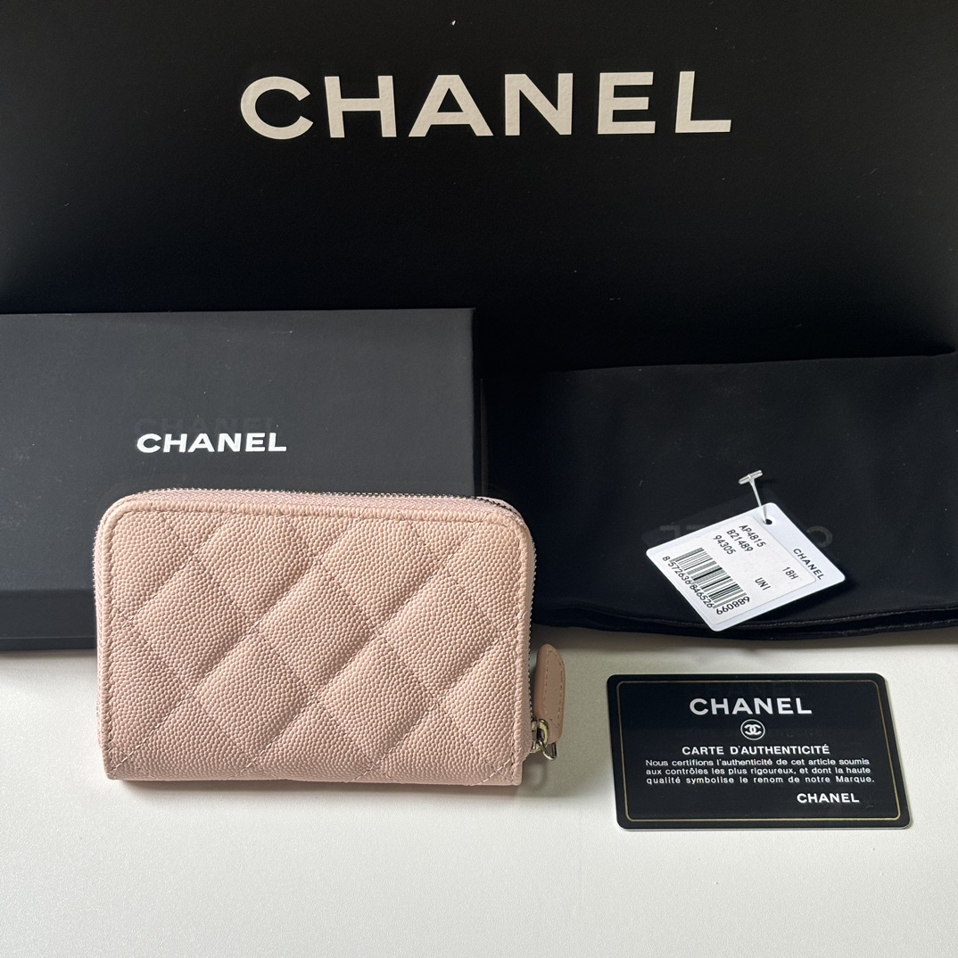 Chanel 升级版小香小拉链卡包 搭配新款luogo