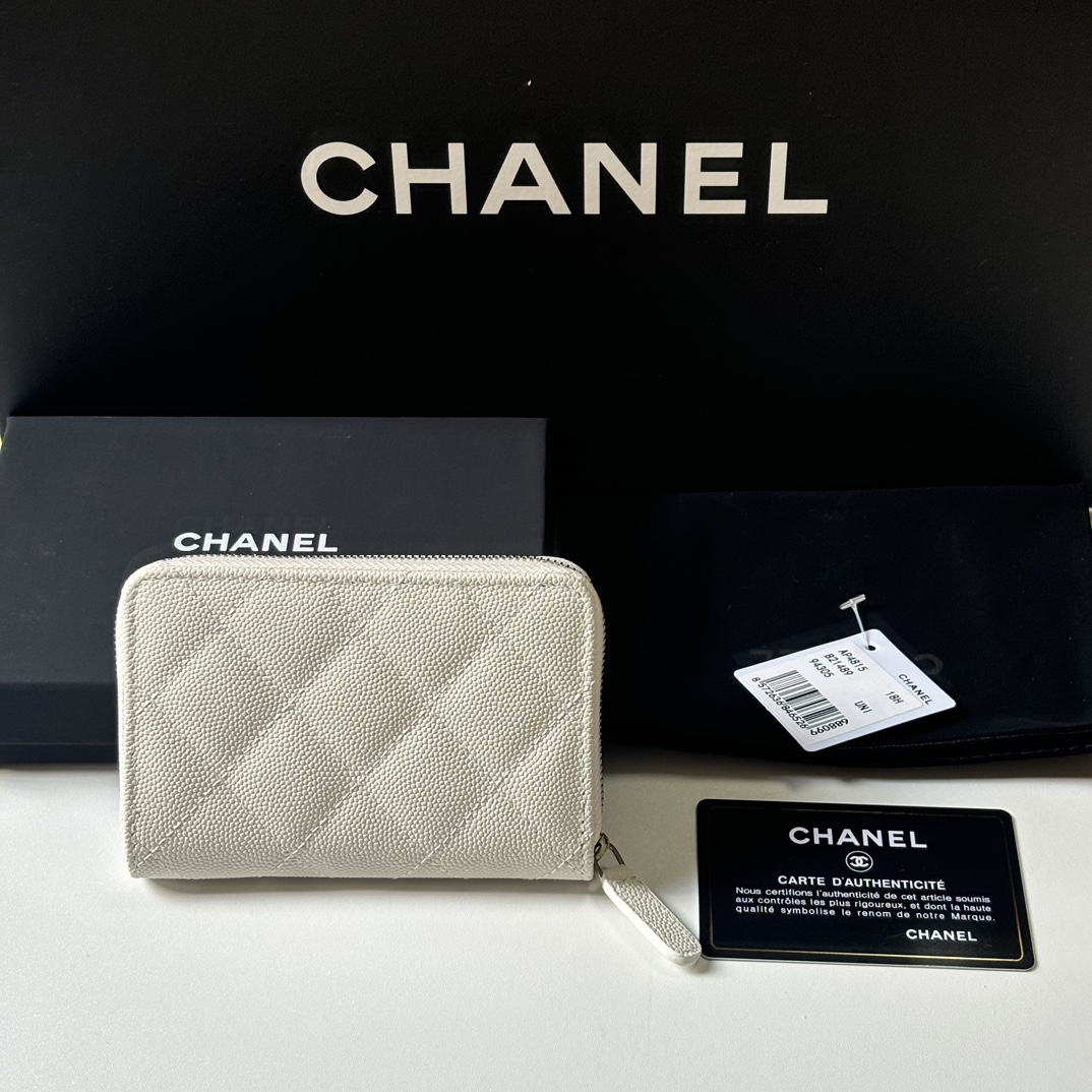 Chanel 升级版小香小拉链卡包 搭配新款luogo