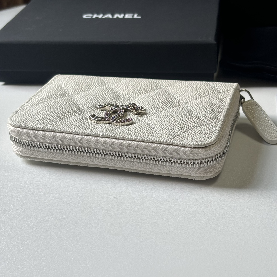 Chanel 升级版小香小拉链卡包 搭配新款luogo