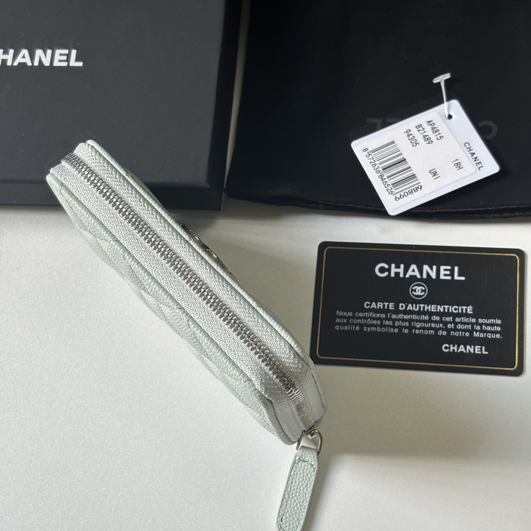 Chanel 升级版小香小拉链卡包 搭配新款luogo