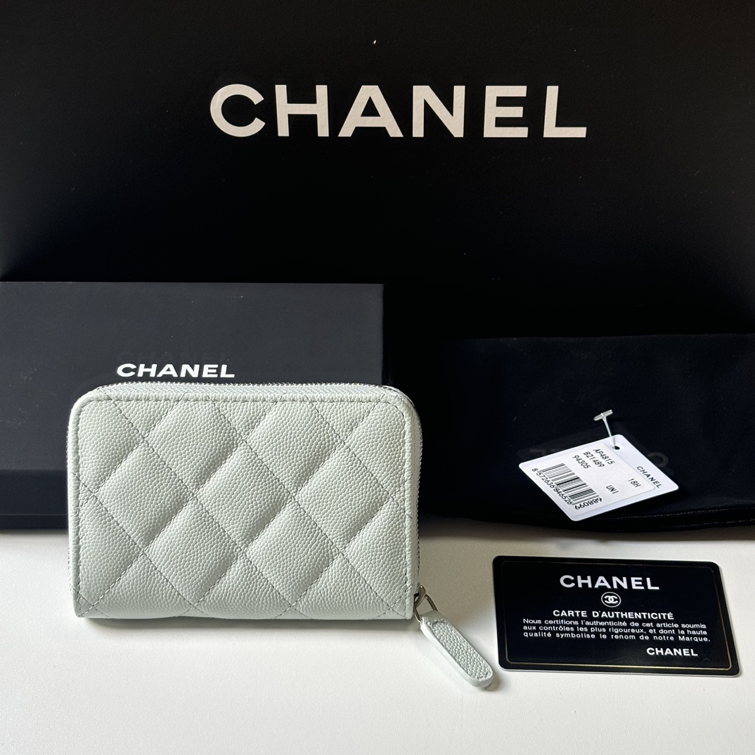 Chanel 升级版小香小拉链卡包 搭配新款luogo