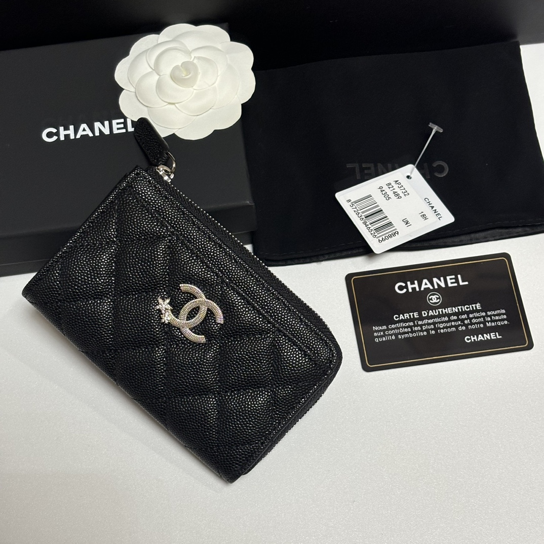 Chanel 升级版25新品小香7字型单拉卡包
