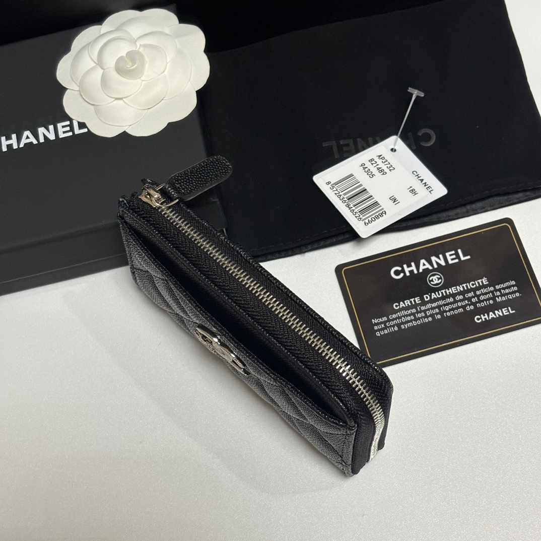 Chanel 升级版25新品小香7字型单拉卡包