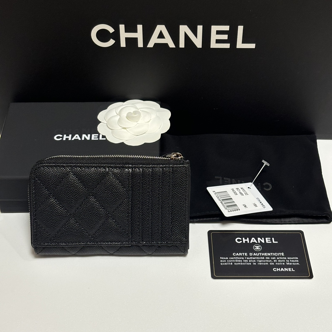 Chanel 升级版25新品小香7字型单拉卡包