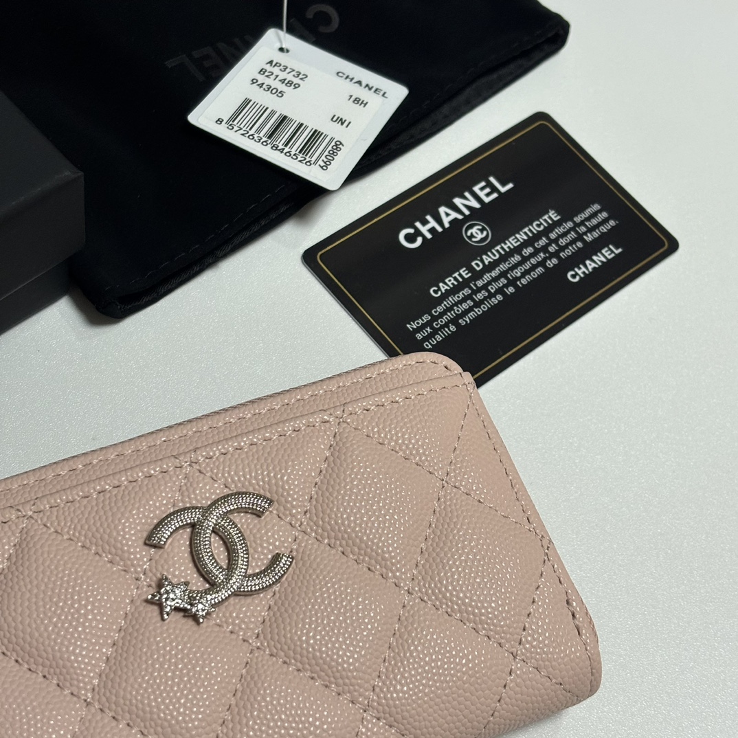 Chanel 升级版25新品小香7字型单拉卡包