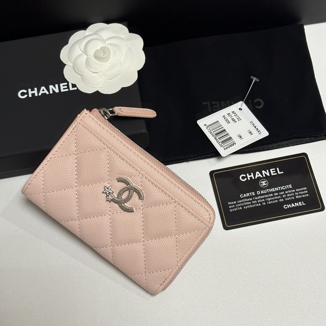Chanel 升级版25新品小香7字型单拉卡包