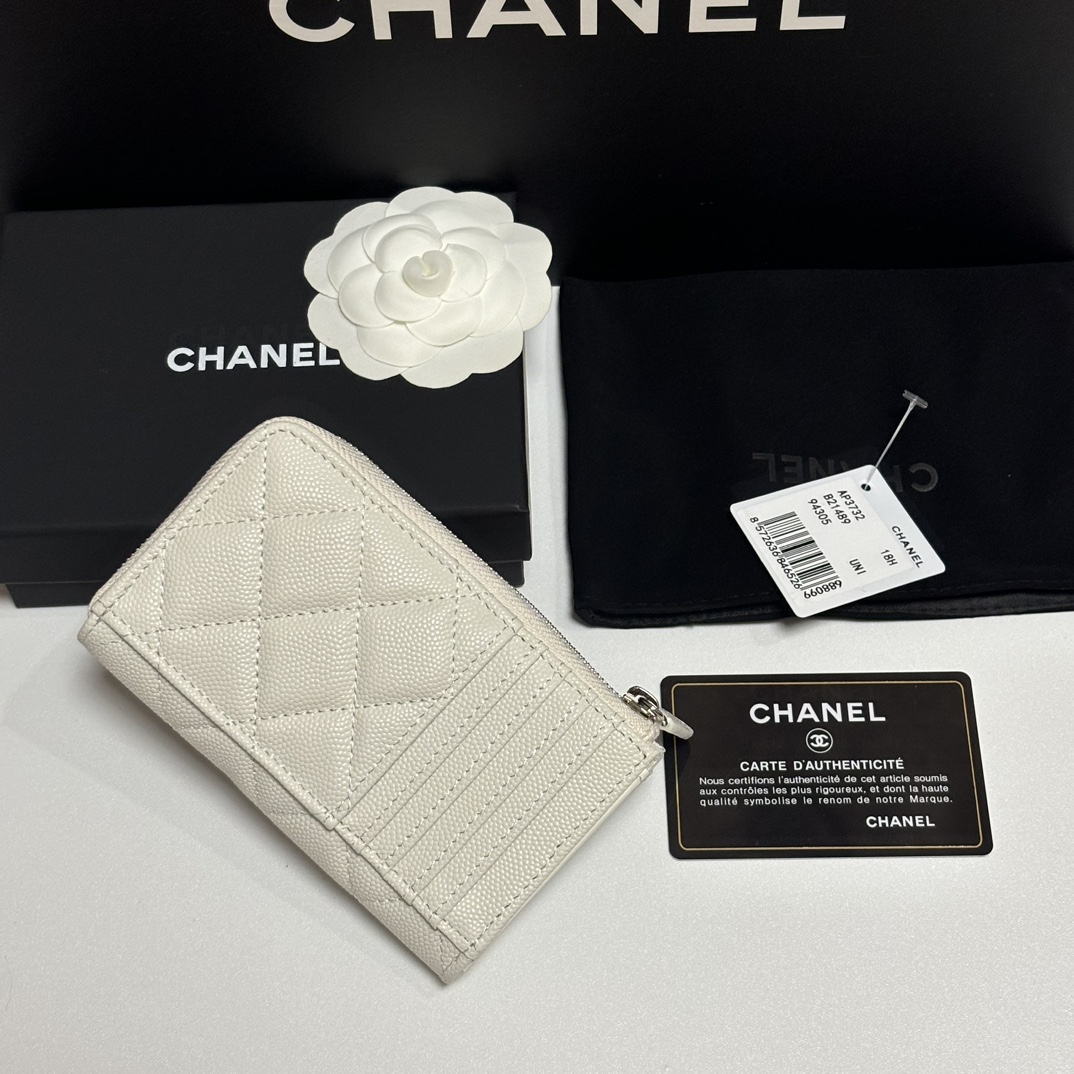 Chanel 升级版25新品小香7字型单拉卡包