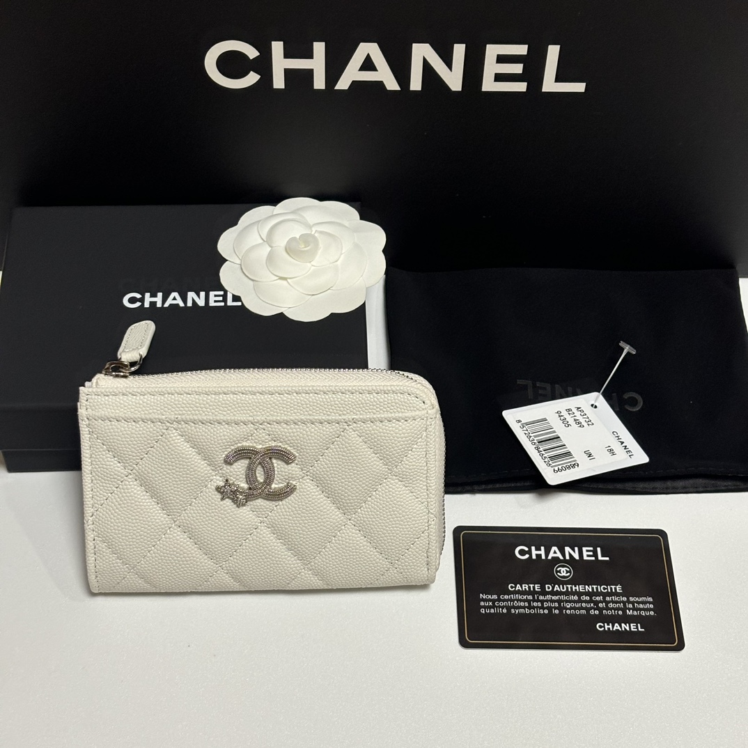 Chanel 升级版25新品小香7字型单拉卡包
