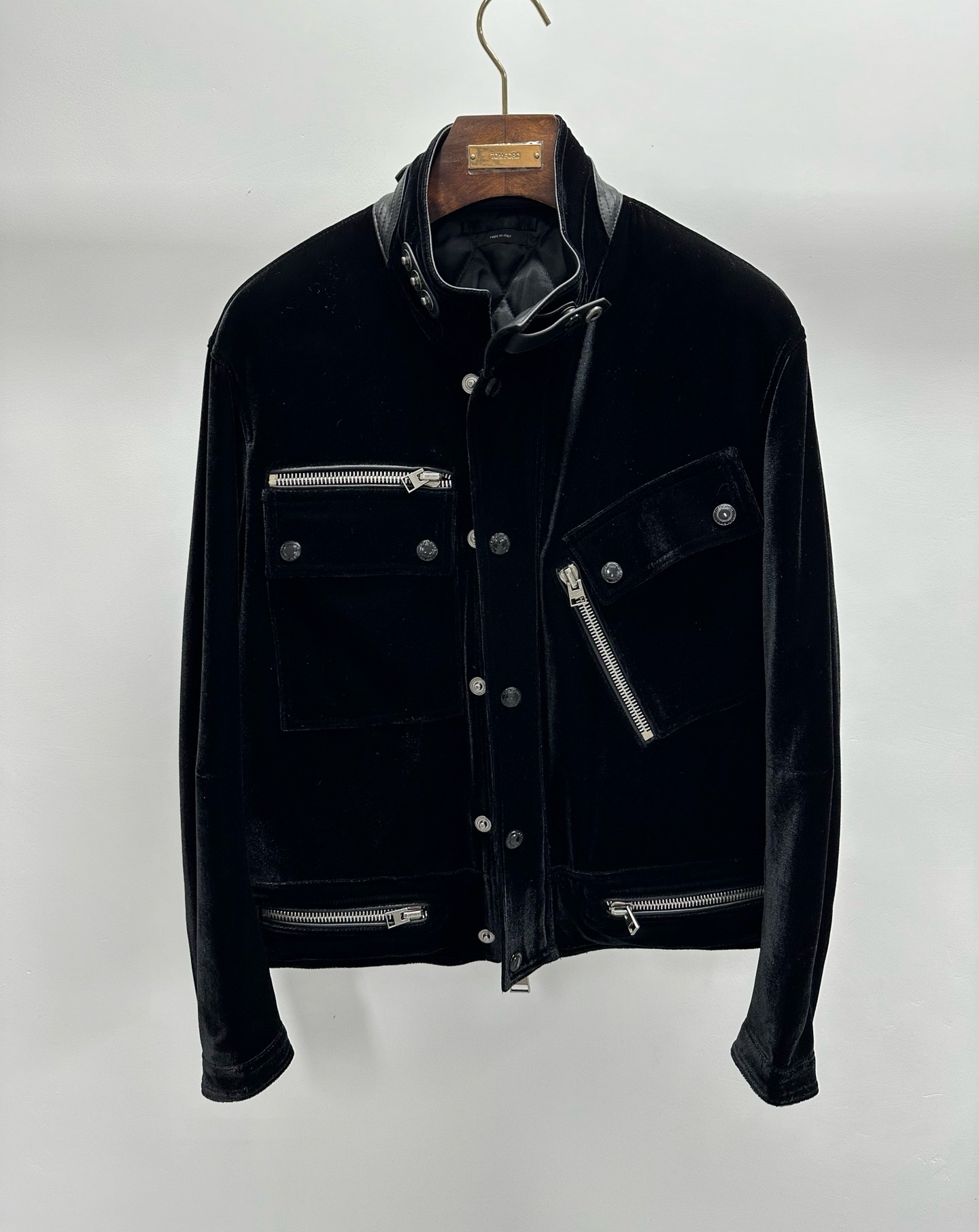 TOM FORD Velvet Padded Jacket - Diamond Quilted, Genuine Leather Accents 2 i1756540852881 1650 0 13