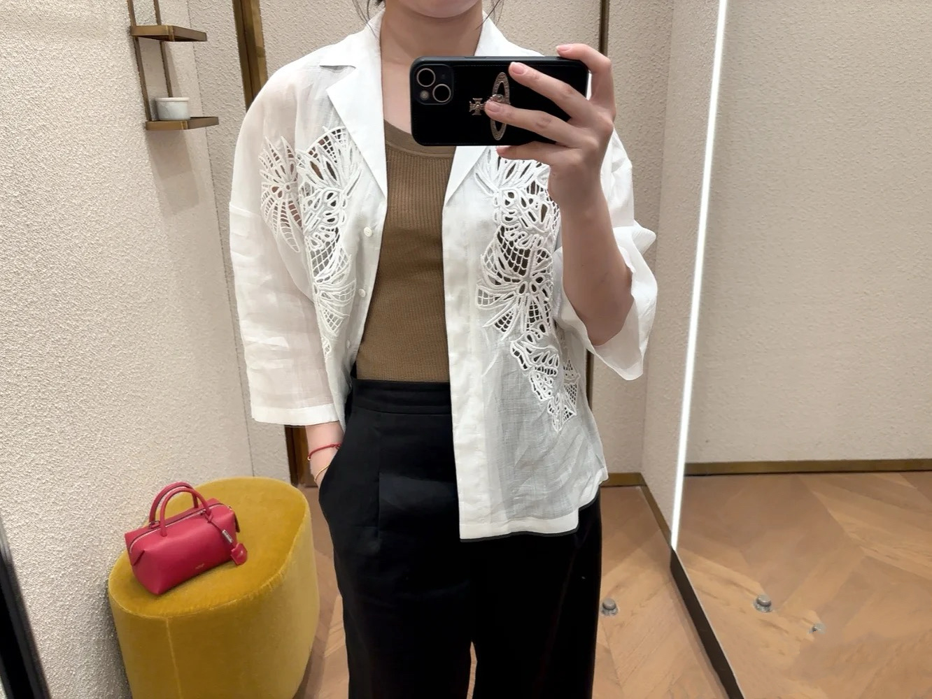 Elegant MM Embroidery Blouse: Fashionable and High-Quality Women's Top 5 i1746859626662 9867 0 4