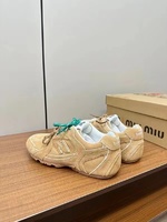 MiuMiu 1:1
 Shoes Sneakers Splicing Sheepskin Sweatpants