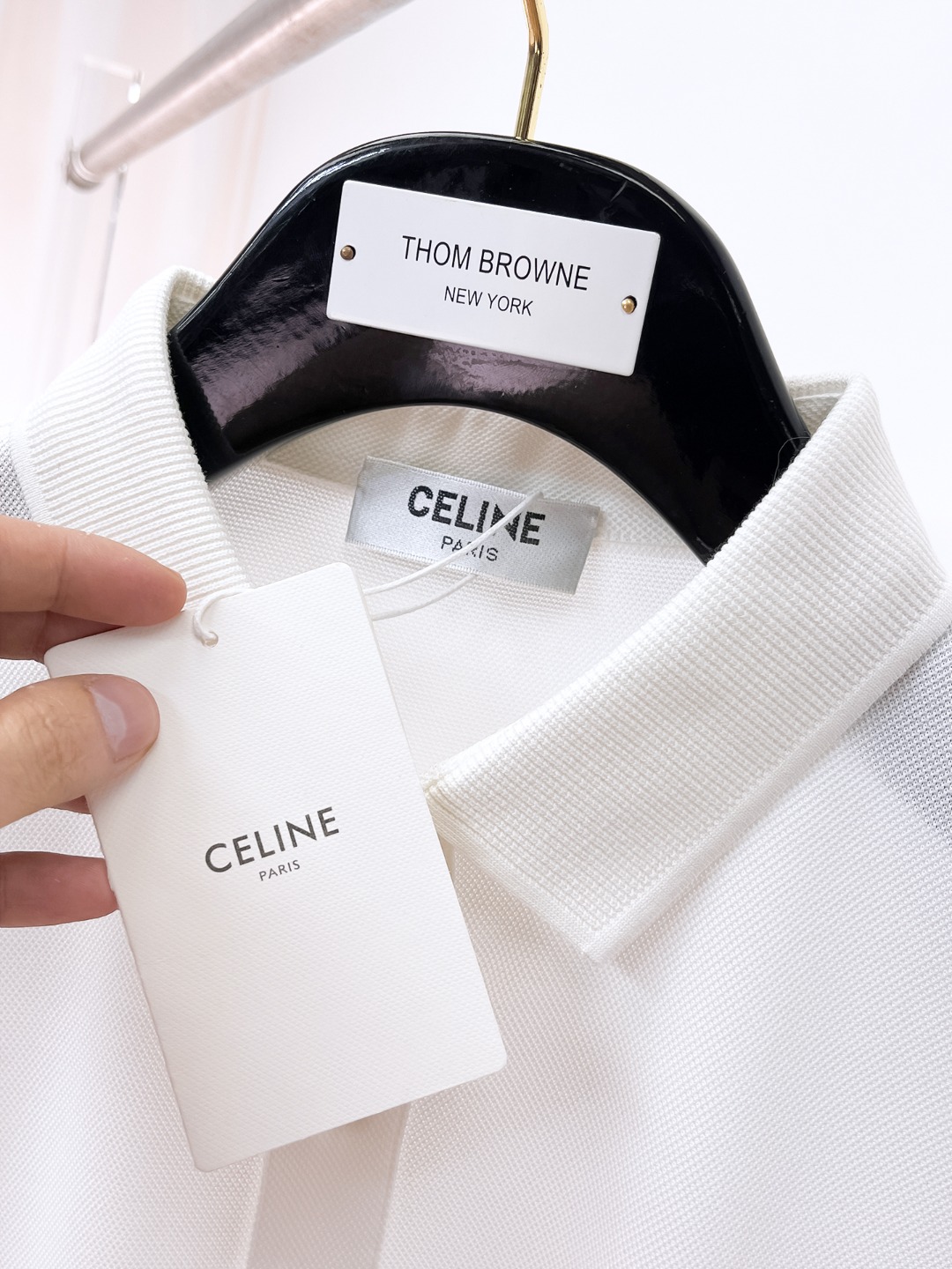 //塞林celine 家族高级男士商务休闲珠地棉翻领POLO衫，贸易公司渠道货，源自原厂代工出品，高端品