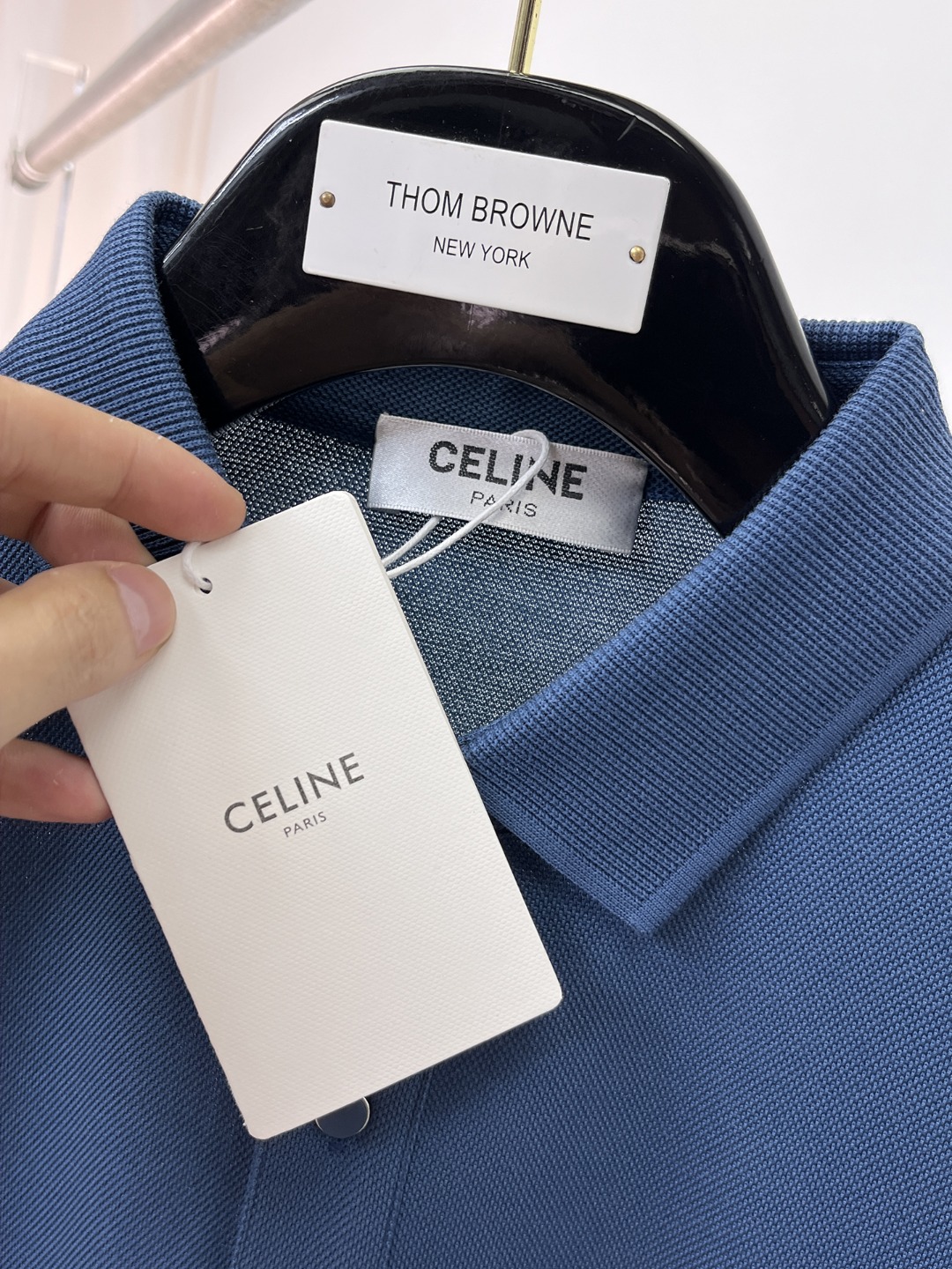 //塞林celine 家族高级男士商务休闲珠地棉翻领POLO衫，贸易公司渠道货，源自原厂代工出品，高端品