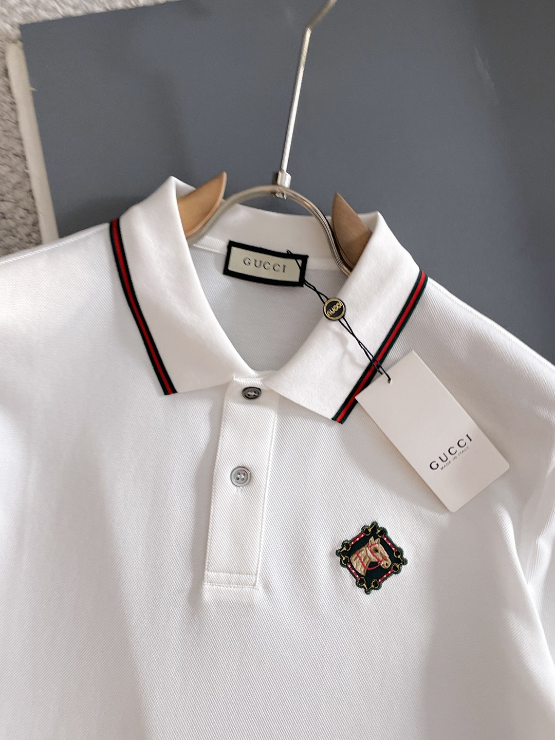 Gucci古奇2026ss夏季新款刺绣logo男士翻领Polo衫！经典商务男款，高端男装的天花板级别的商