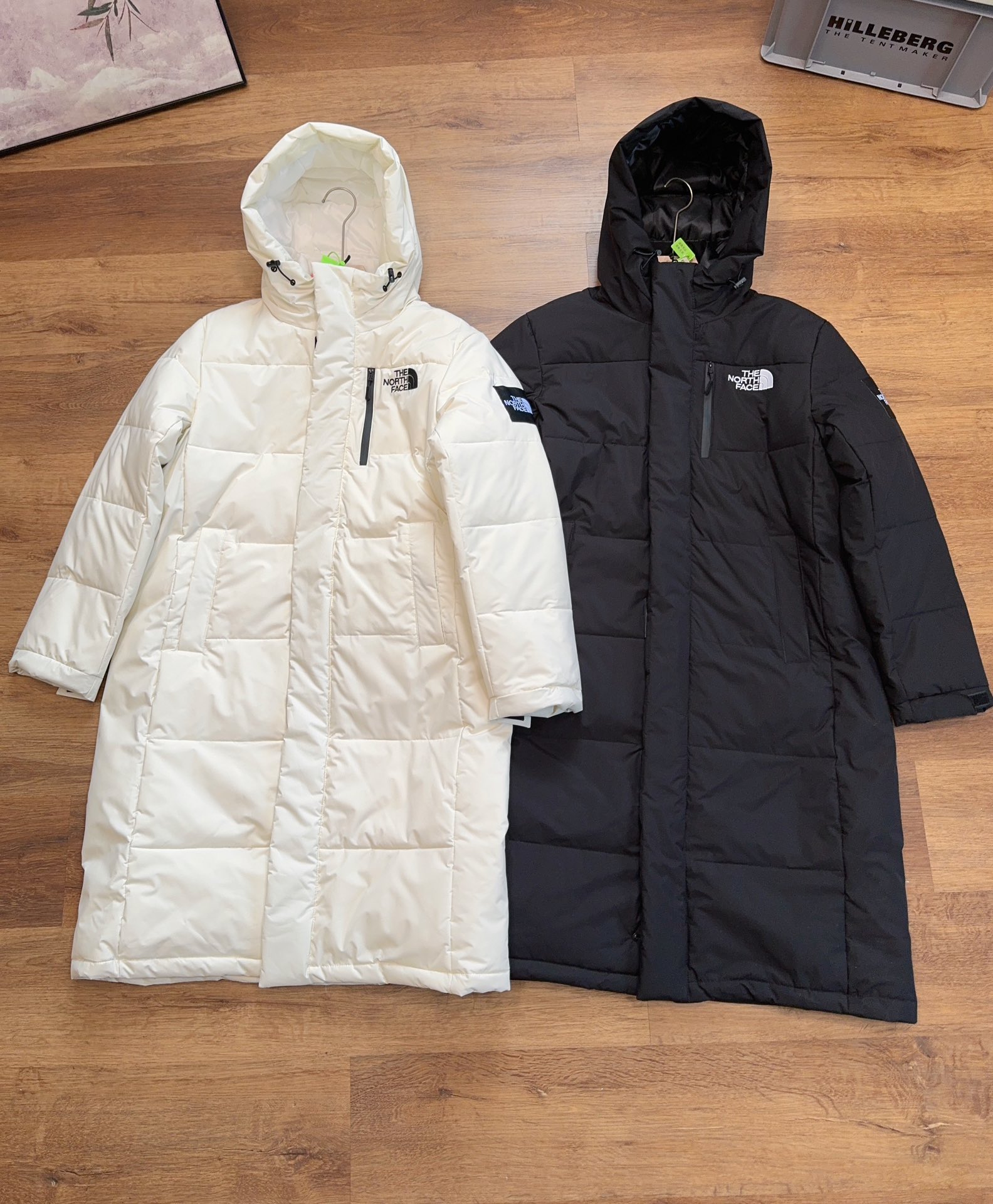 Eerste kopie
 The North Face AAA
 Kleding Bontmantel Beige Zwart Wit Borduurwerk Unisex Katoen Witte eend naar beneden Wintercollectie Bovenzijde met capuchon