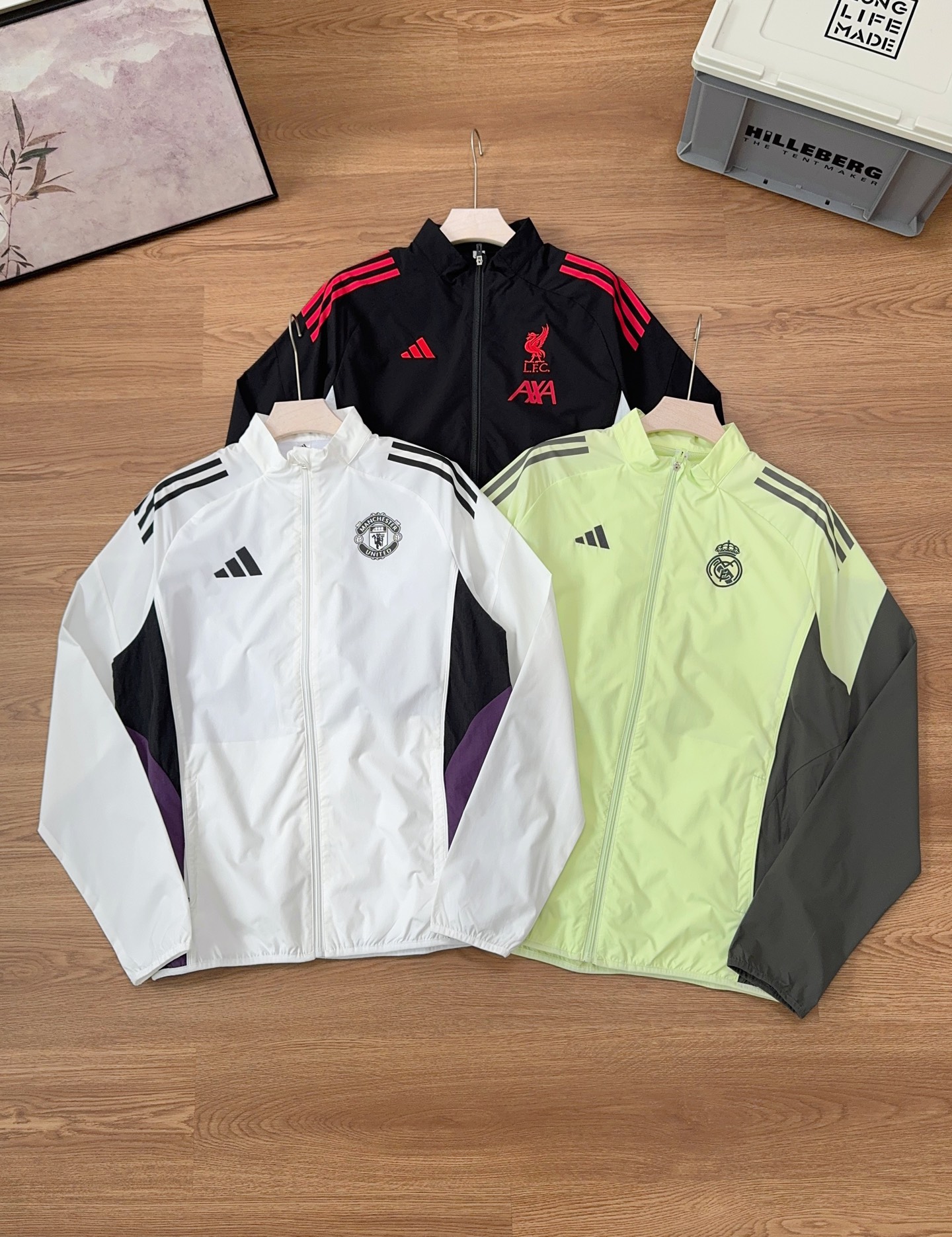 Adidas 2024 Soccer Windbreaker Jacket, Stylish Retro Sport Coat