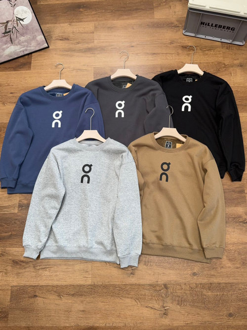 On Running Crew Neck Fleece Sweatshirt Classic Logo Pullover for Men and Women 1 On Running Crew Neck Fleece Sweatshirt Classic Logo Pullover for Men and Women