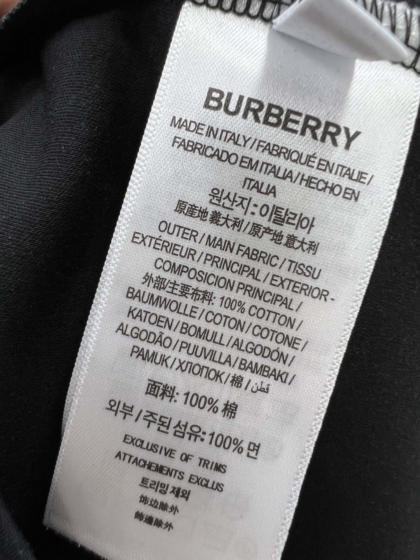 Burberry巴宝莉2024Ss最新款短袖T恤原标定制面料手感柔软穿着舒适做工精细.上身效果无敌帅气D