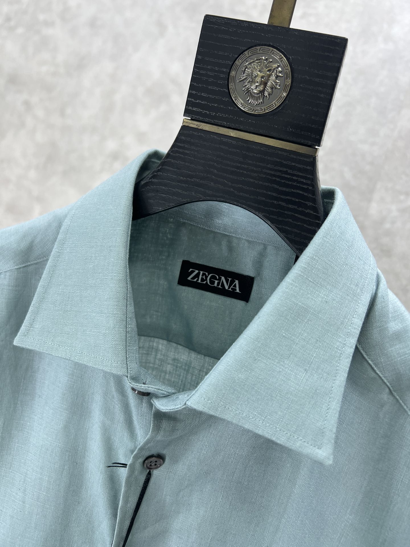 Zegna杰尼亚专柜最新款2024ss新款男士长袖衬衫高端版本衬衣！专柜定制面料透气舒适度高细节无可挑剔