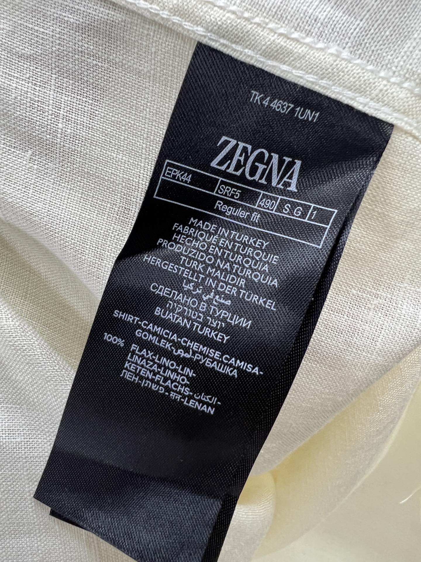 Zegna杰尼亚专柜最新款2024ss新款男士长袖衬衫高端版本衬衣！专柜定制面料透气舒适度高细节无可挑剔