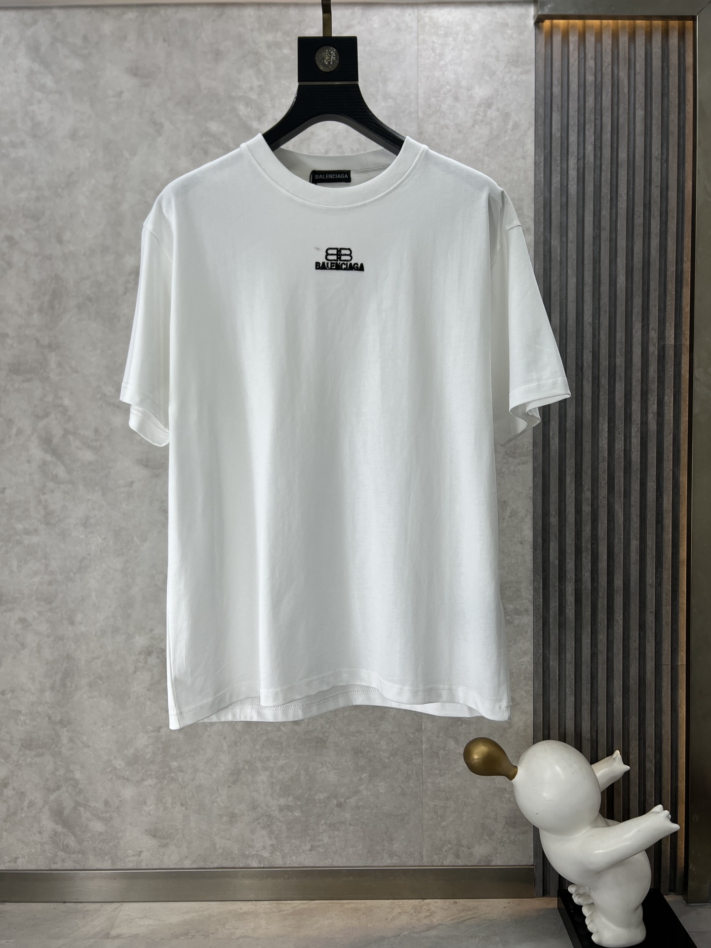 Balenciaga Replicas
 Clothing T-Shirt Black White Unisex Cotton Spring/Summer Collection Fashion Short Sleeve