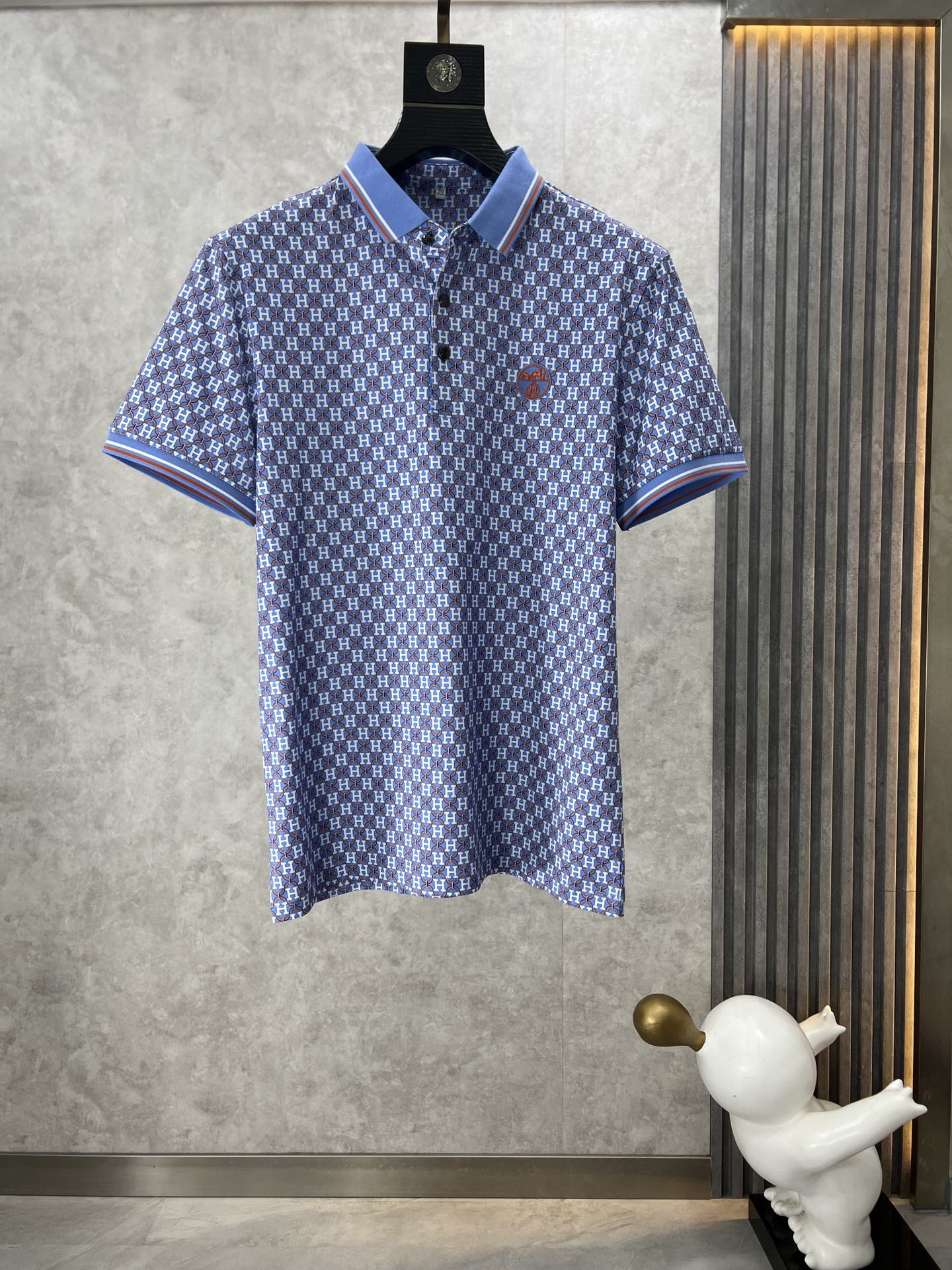 Hermes Vêtements T-Shirt Imprimé Coton Collection printemps – été Manches courtes