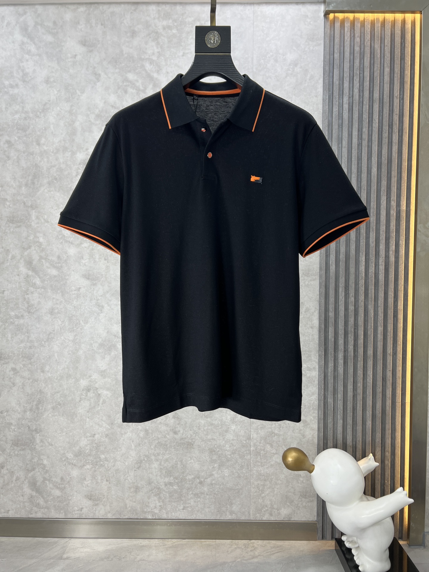 Hermes Clothing Polo Embroidery Cotton