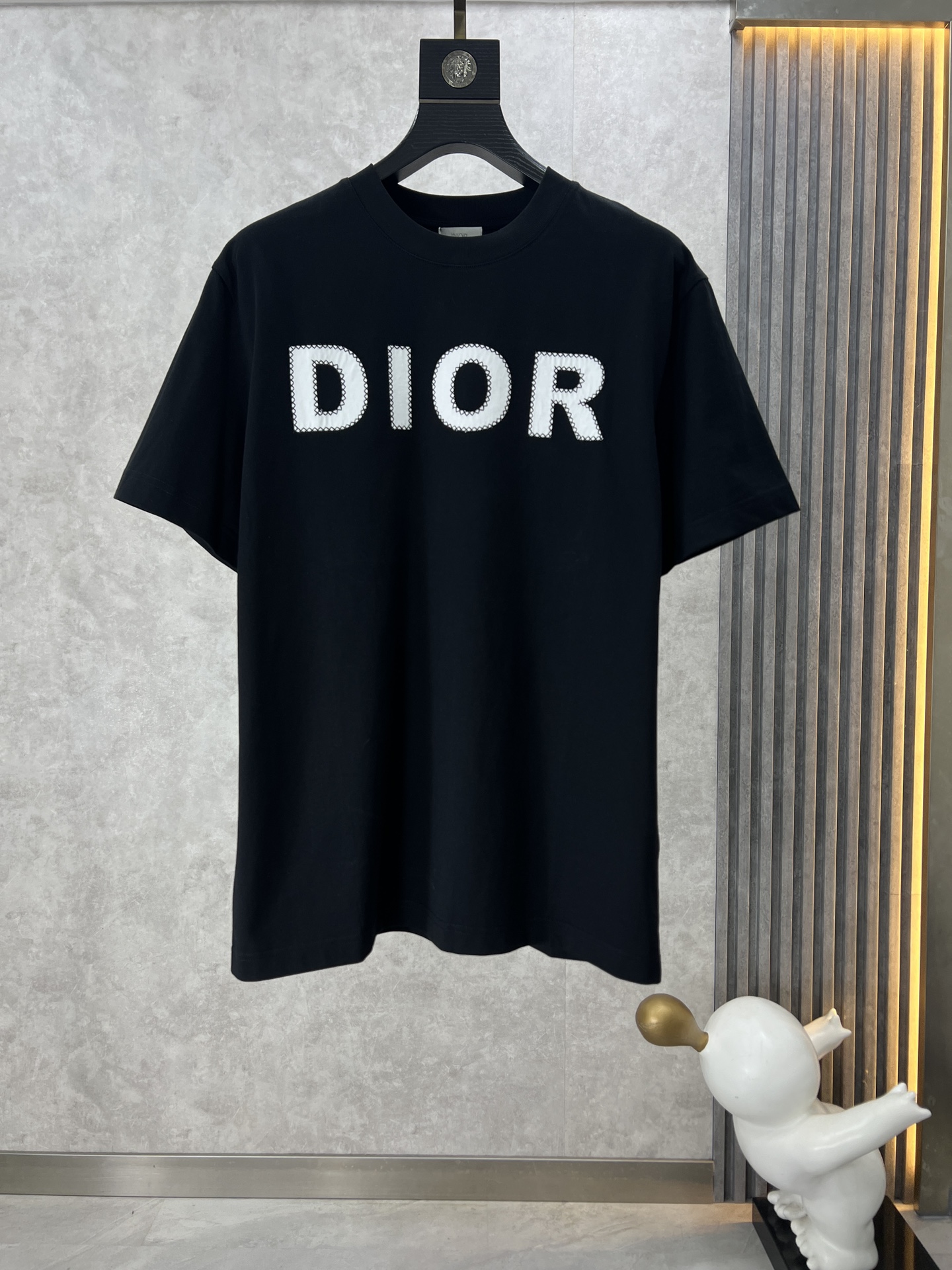 Dior Flawless
 Clothing T-Shirt Black Khaki White Unisex Cotton Spring/Summer Collection Short Sleeve