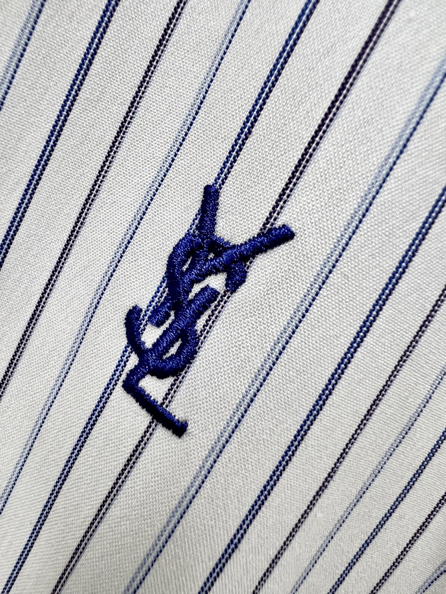 YSL 25 Morning Men’s Shirt: Business and Leisure Essential in Organic Cotton - 图片 5