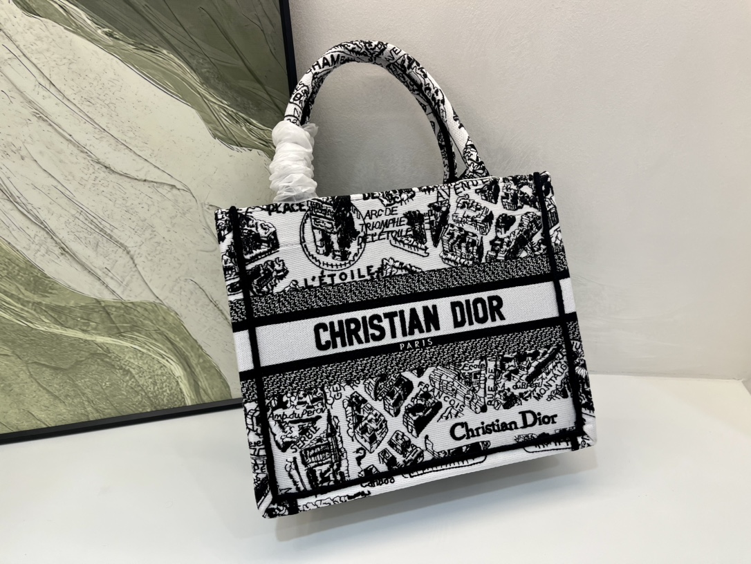 巴黎地图小号Book Tote 手袋由 Dior 女装创意总监玛丽亚·嘉茜娅·蔻丽 (Maria Gra