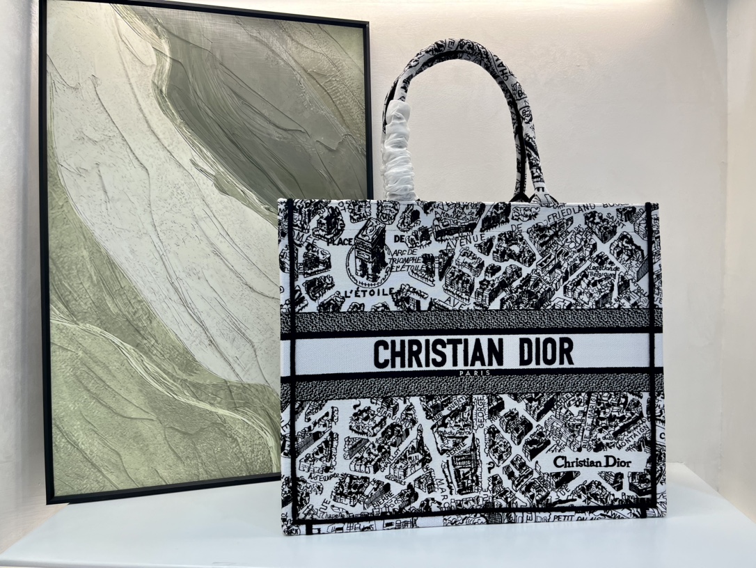 巴黎地图大号Book Tote 手袋由 Dior 女装创意总监玛丽亚·嘉茜娅·蔻丽 (Maria Gra 巴黎地图大号Book Tote 手袋由 Dior 女装创意总监玛丽亚·嘉茜娅·蔻丽 (Maria Gra