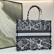 巴黎地图大号Book Tote 手袋由 Dior 女装创意总监玛丽亚·嘉茜娅·蔻丽 (Maria Gra 巴黎地图大号Book Tote 手袋由 Dior 女装创意总监玛丽亚·嘉茜娅·蔻丽 (Maria Gra