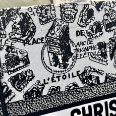 巴黎地图大号Book Tote 手袋由 Dior 女装创意总监玛丽亚·嘉茜娅·蔻丽 (Maria Gra 巴黎地图大号Book Tote 手袋由 Dior 女装创意总监玛丽亚·嘉茜娅·蔻丽 (Maria Gra