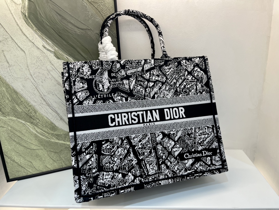 巴黎地图大号Book Tote 手袋由 Dior 女装创意总监玛丽亚·嘉茜娅·蔻丽 (Maria Gra