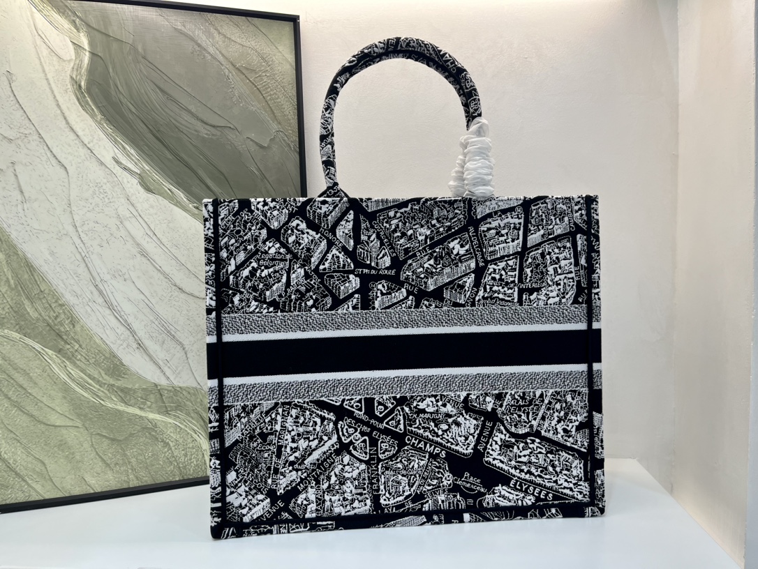 巴黎地图大号Book Tote 手袋由 Dior 女装创意总监玛丽亚·嘉茜娅·蔻丽 (Maria Gra